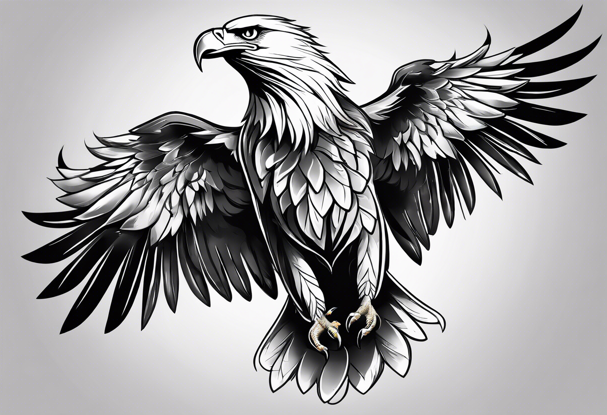 Eagle wing for arm tattoo idea