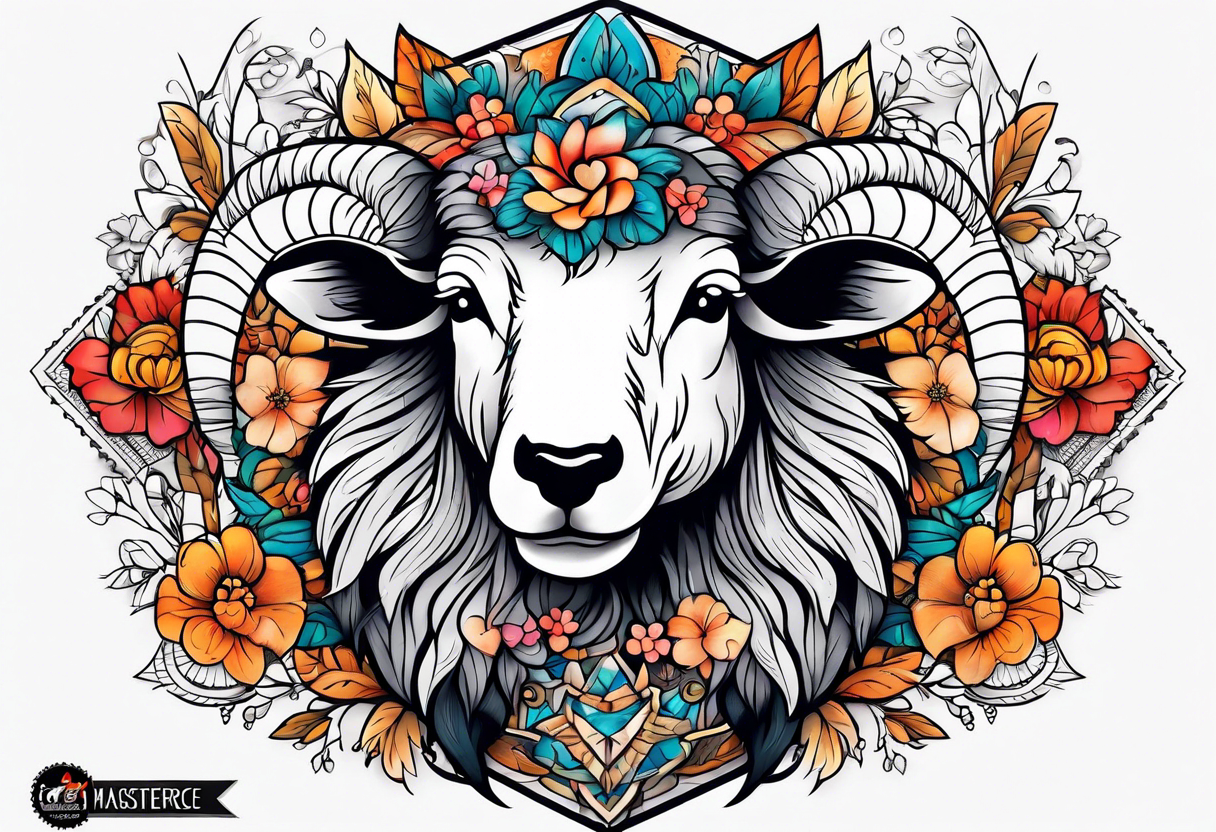 sheep and fox tattoo idea