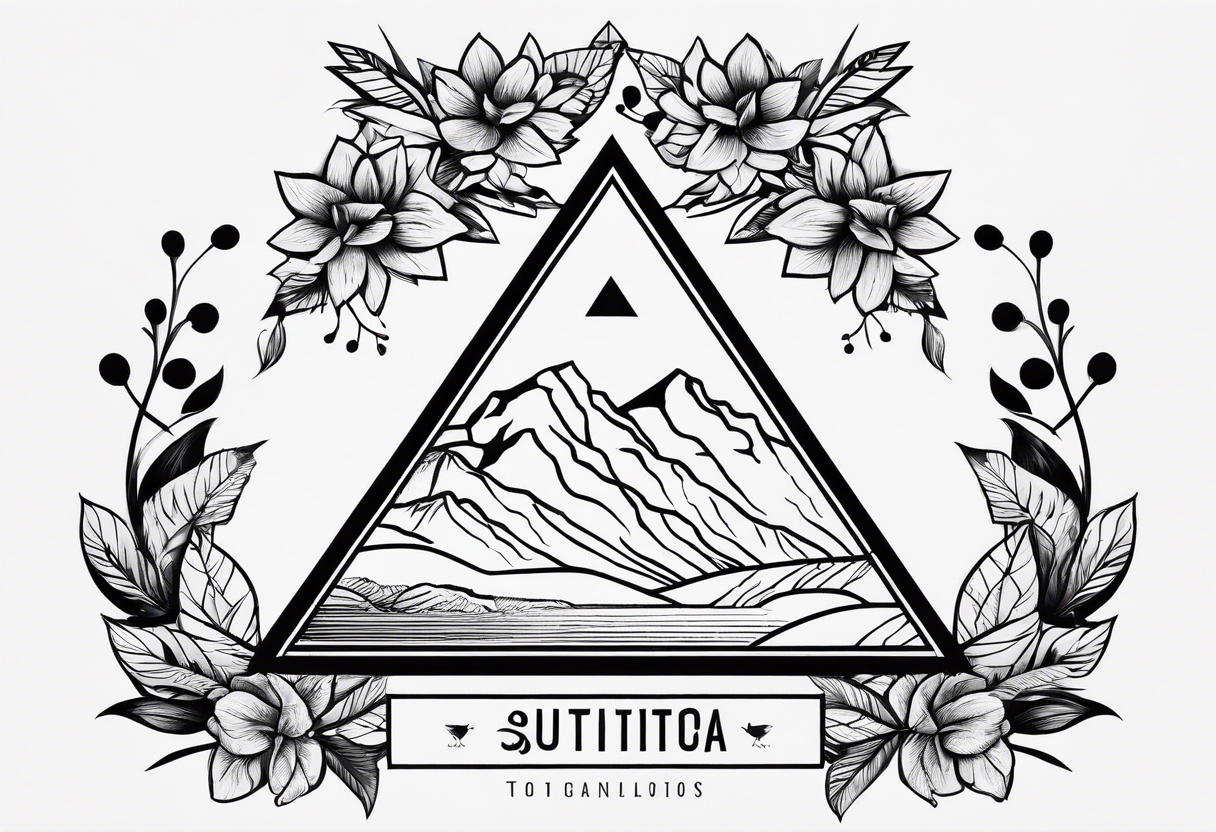 un triangulo simple sin adornos tattoo idea