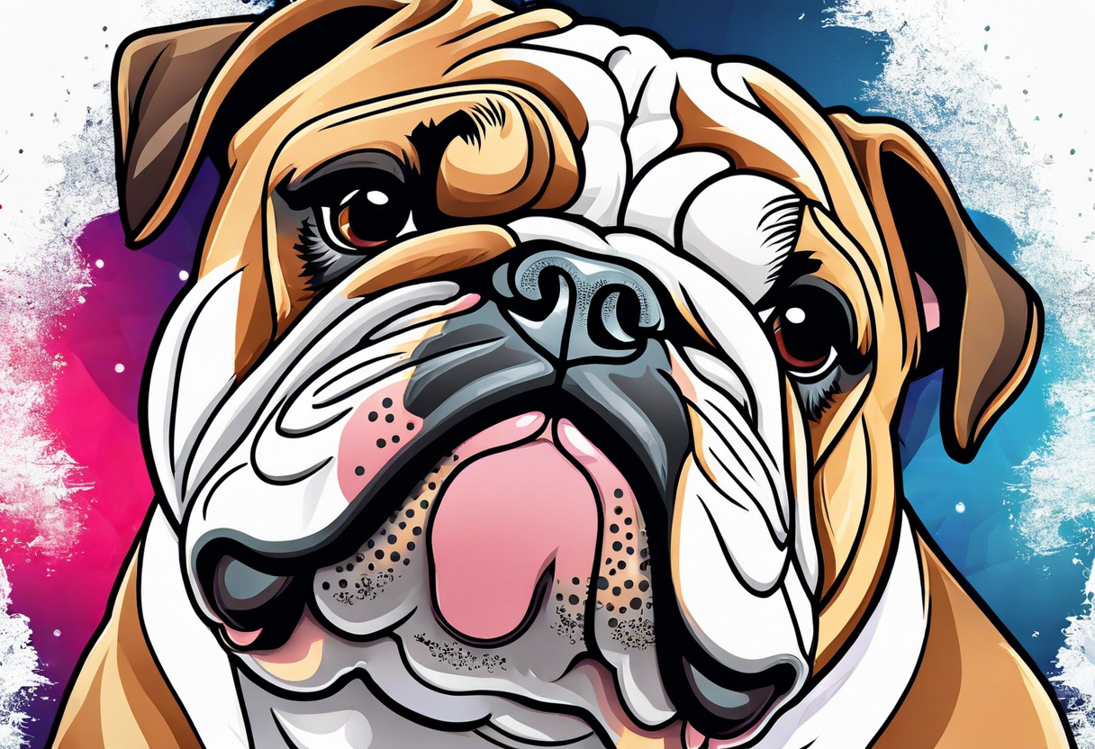 English bulldog tattoo idea