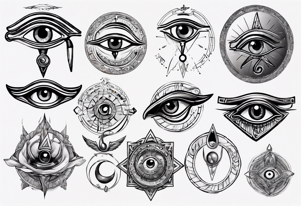 Bold Third Eye Tattoo Design Pack – IMAGELLA