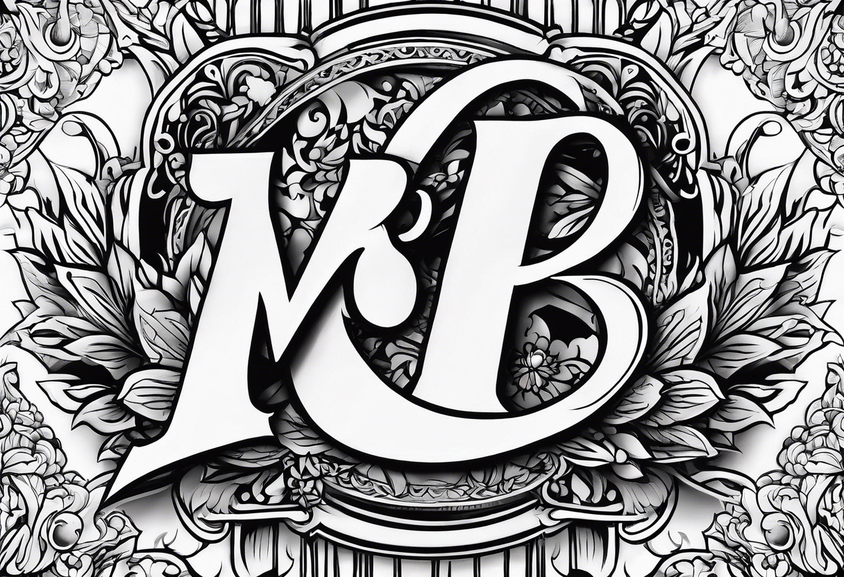 BN, NB, Wedding Monogram, Calligraphy Gráfico por 99SiamVector · Creative  Fabrica