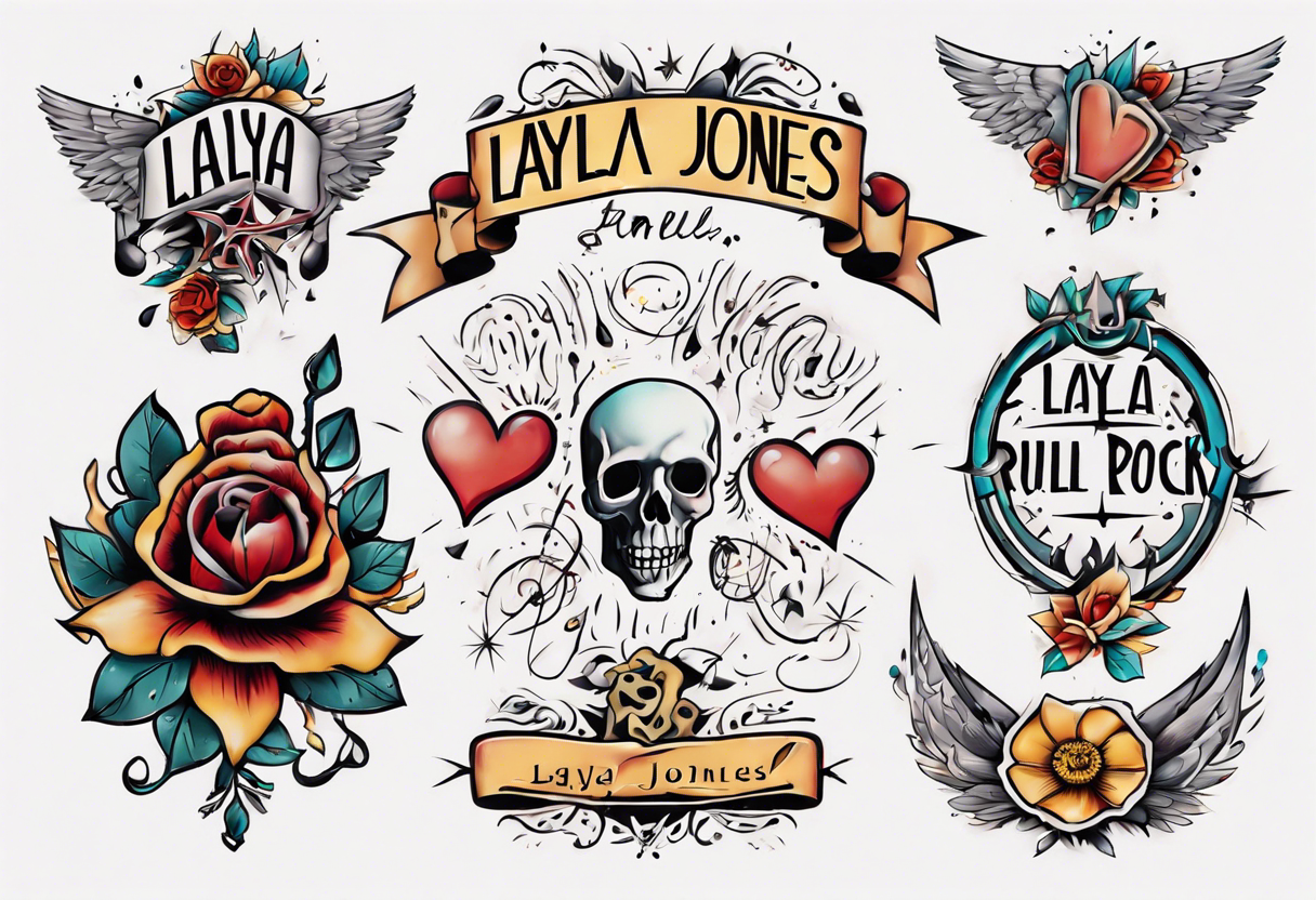 Scripted name, Layla Jones tattoo idea