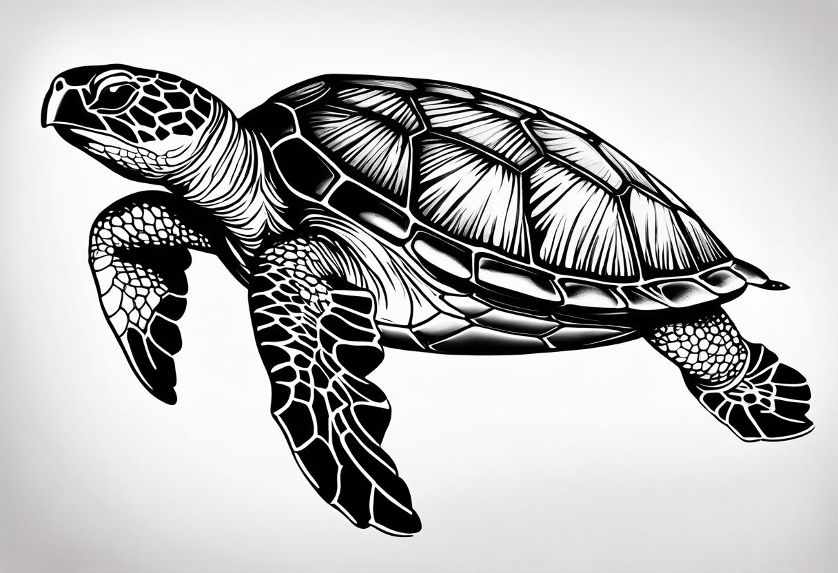 Sea turtle tattoo idea