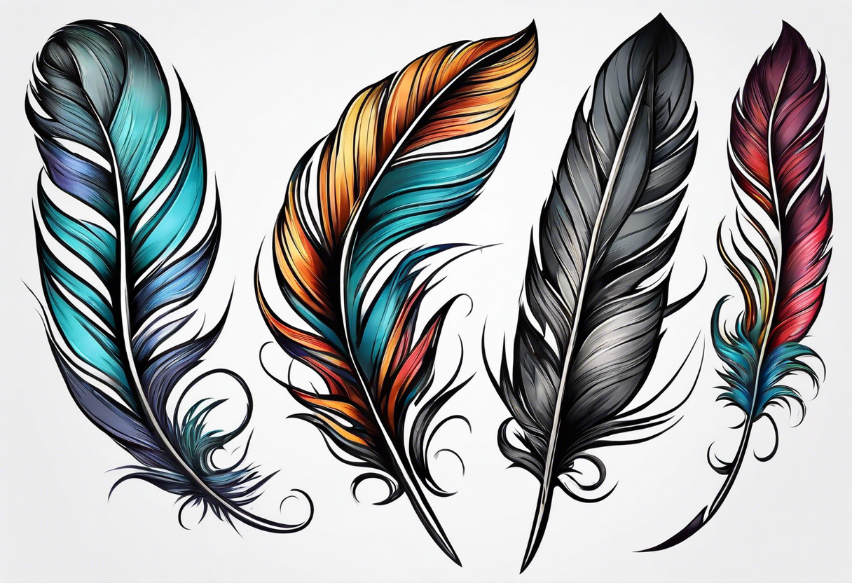 50 Beautiful Feather Tattoo Designs | Art and Design