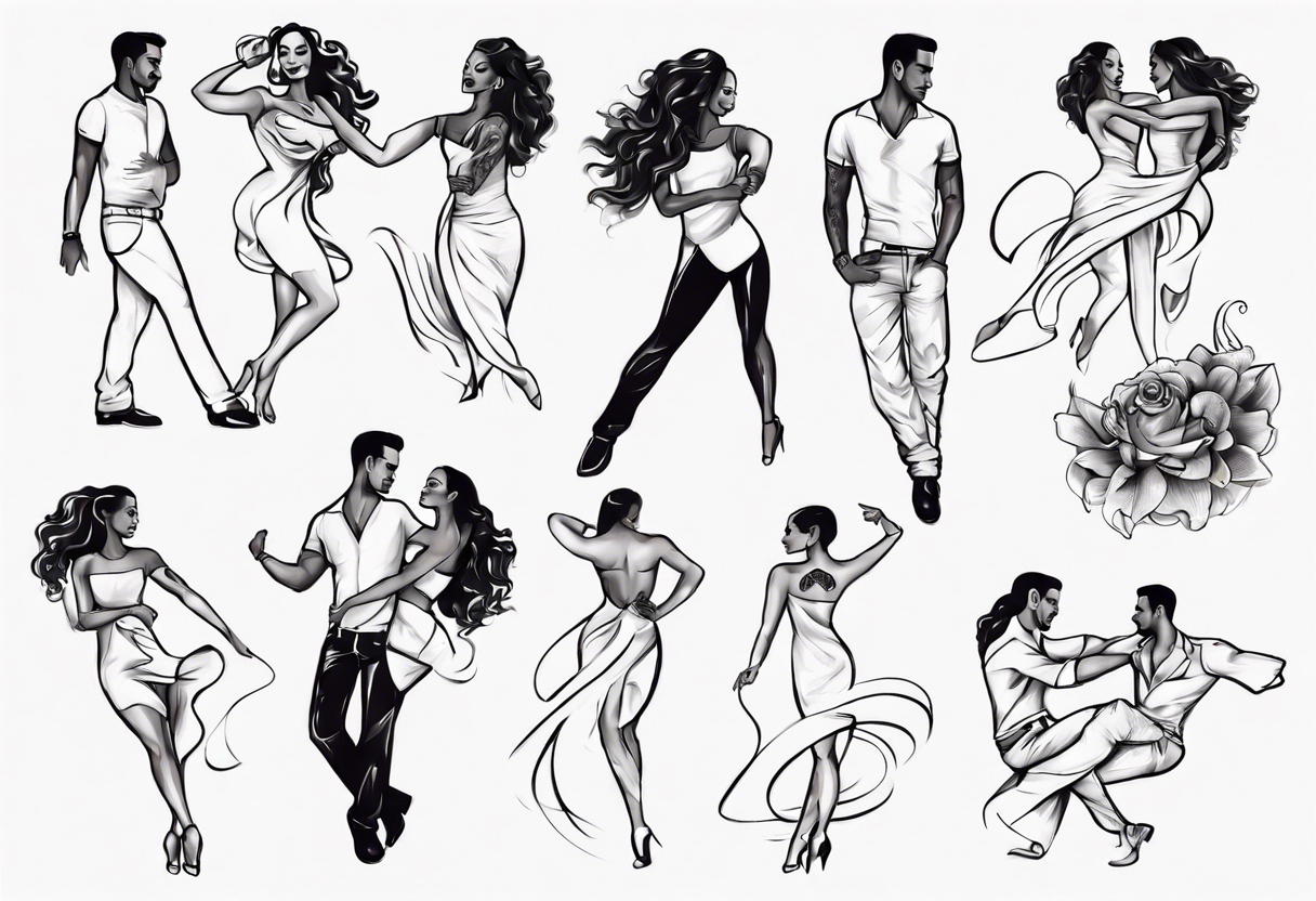 Meaningfully dancers bachata tattoo idea