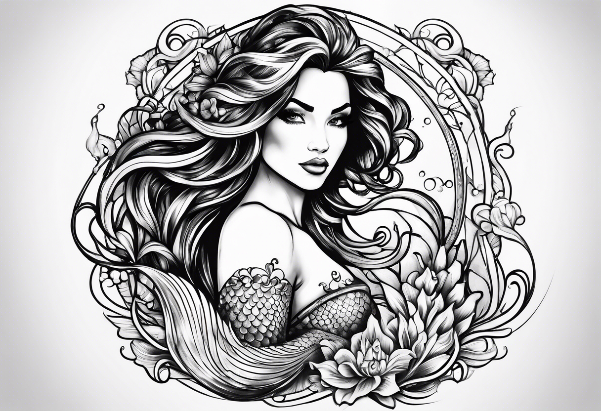 Mermaid tattoo idea