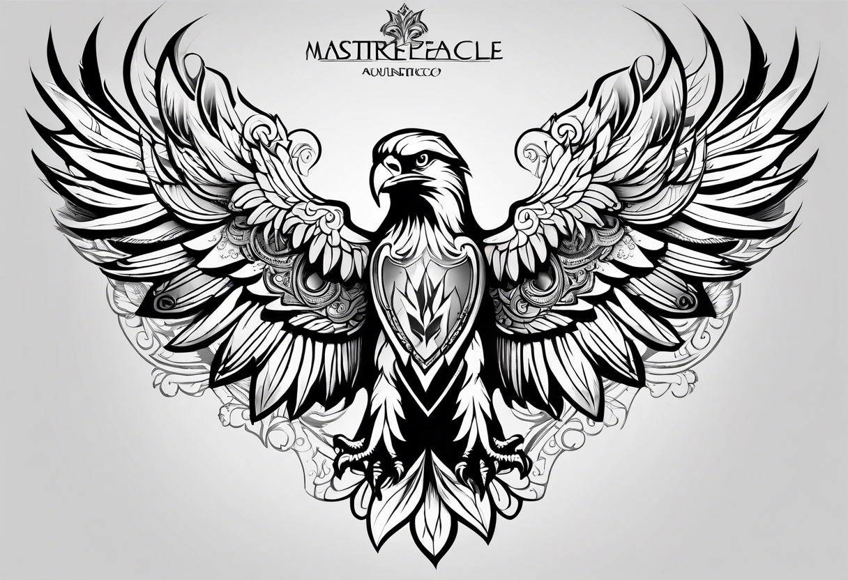 Slavic eagle tattoo idea