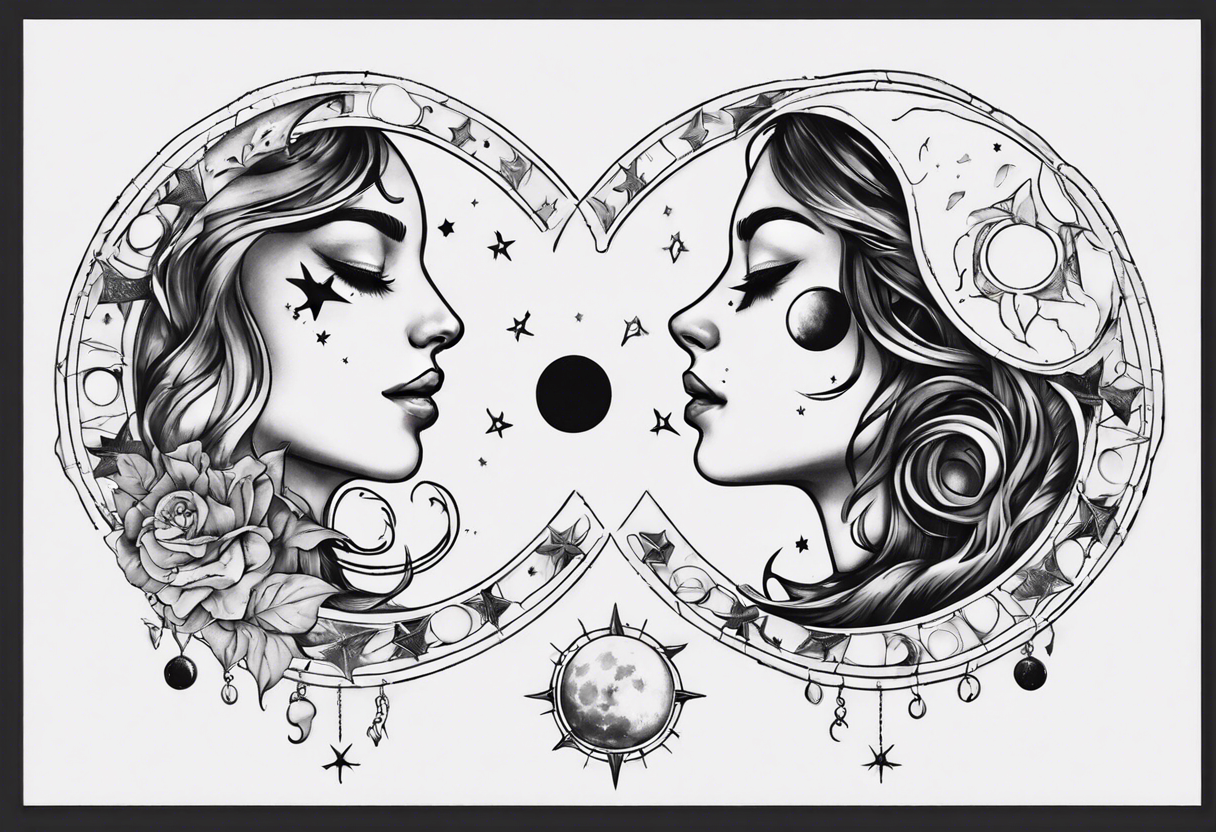 Astrological Family Tattoo | Chest tattoo men, Gemini tattoo, Chest tattoo