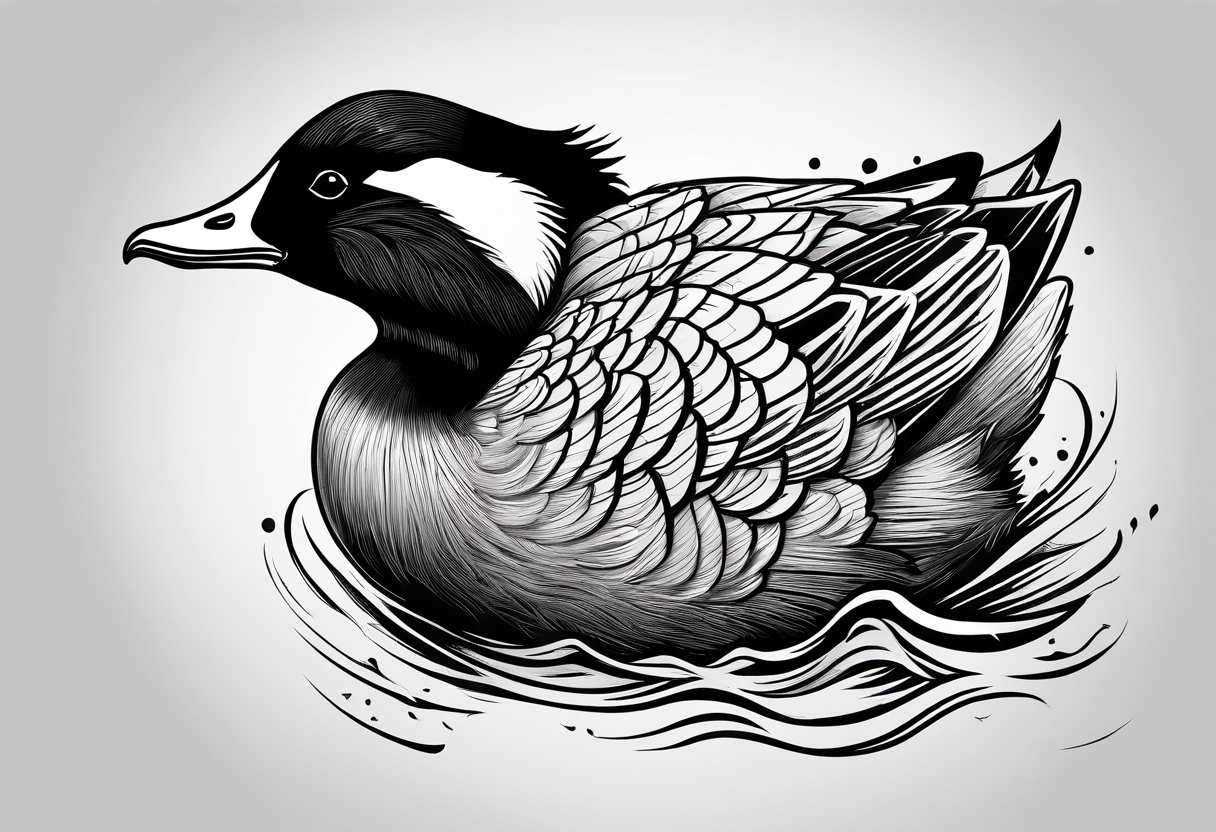 very angry canadian goose tattoo idea