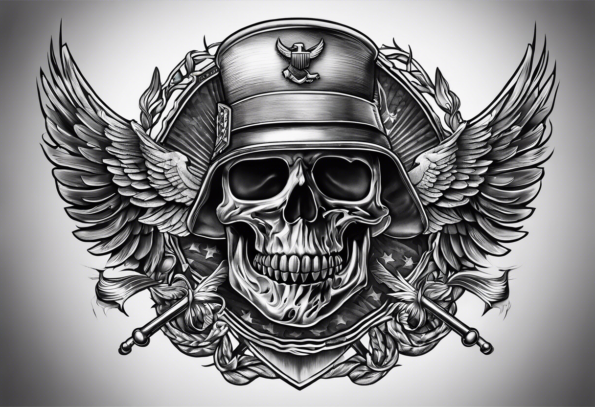 us Marine death tattoo idea