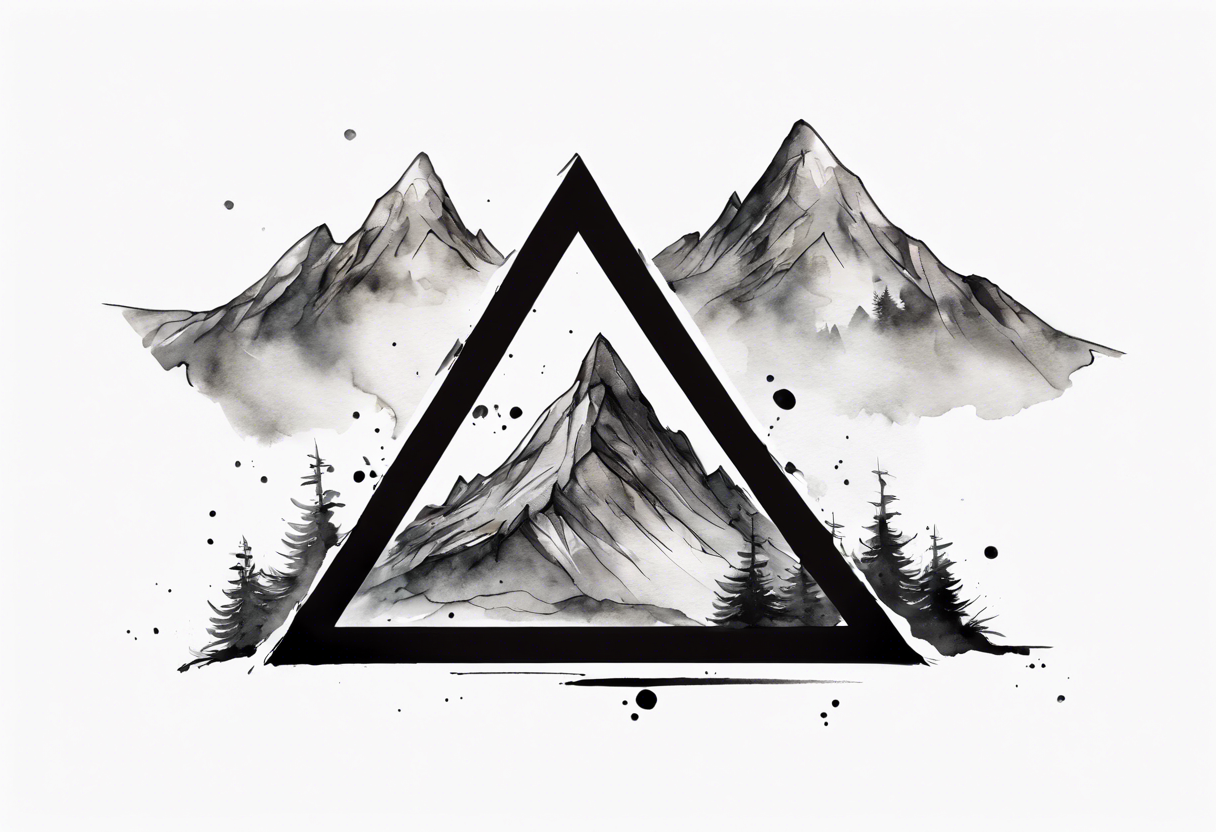 SJLS Planet Sun Mountain Pine Tree Temporary Tattoos Sticker Triangle Wave  Tattoo Body Art Arm Black Small Fake Tattoo (Color : RC 377) : Amazon.ca:  Beauty & Personal Care