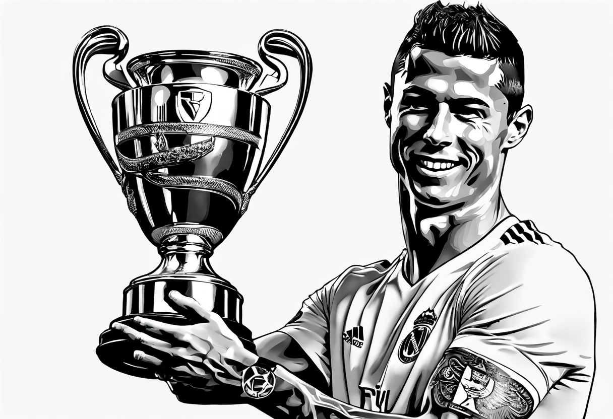 cristiano ronaldo playing football, a page from | Stable Diffusion
