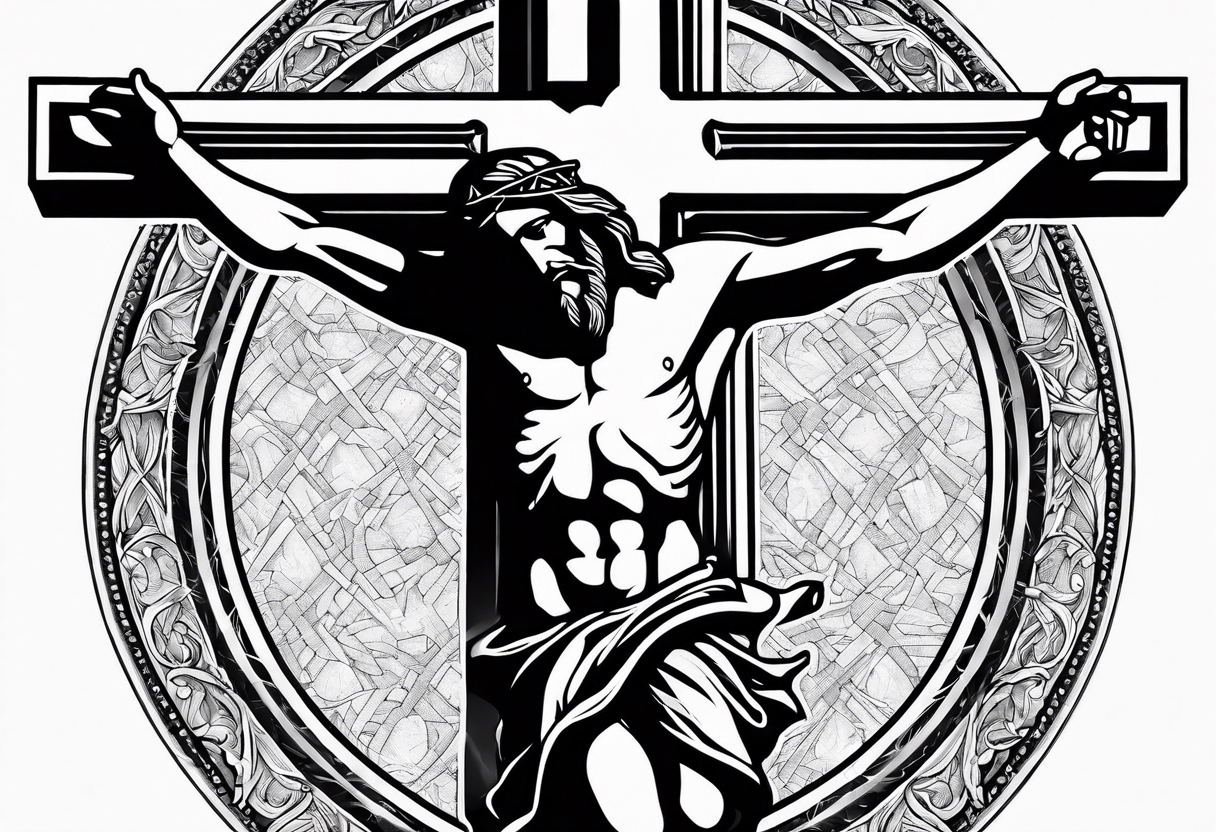 Amazon.com : Jesus Carrying Cross Crucifix Temporary Tattoo Sticker (Set of  2) - OhMyTat : Beauty & Personal Care