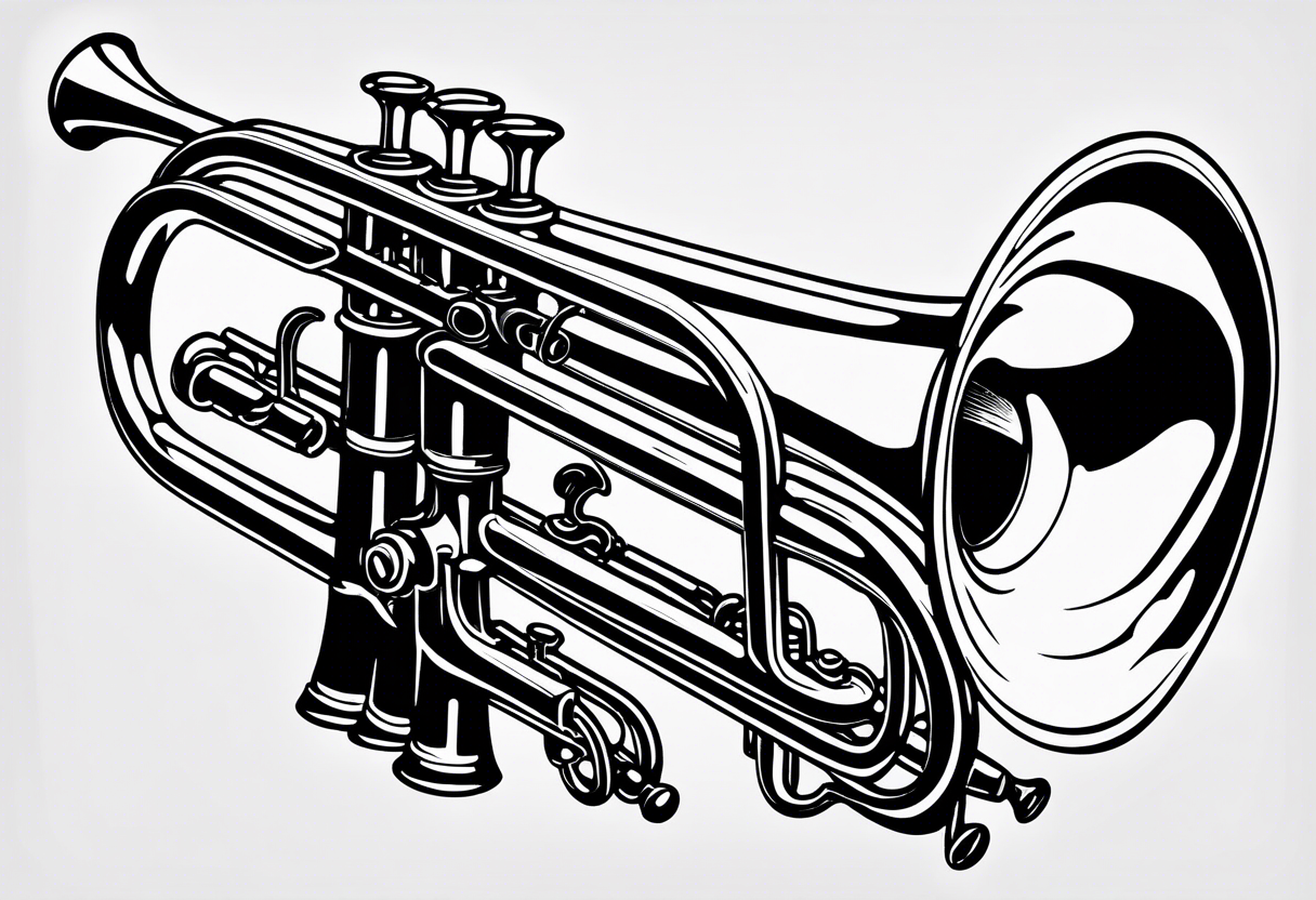 Trumpet tattoo idea