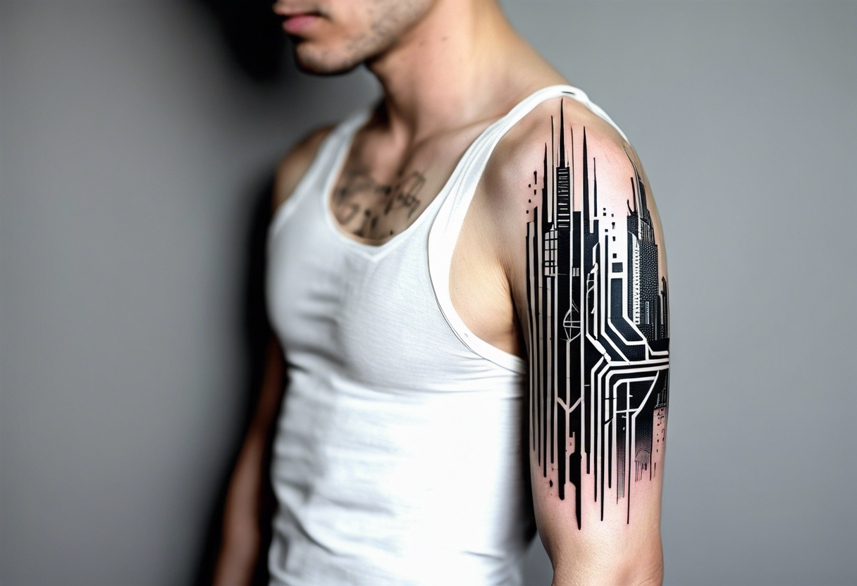 The Heart Tattoo Circuit Board