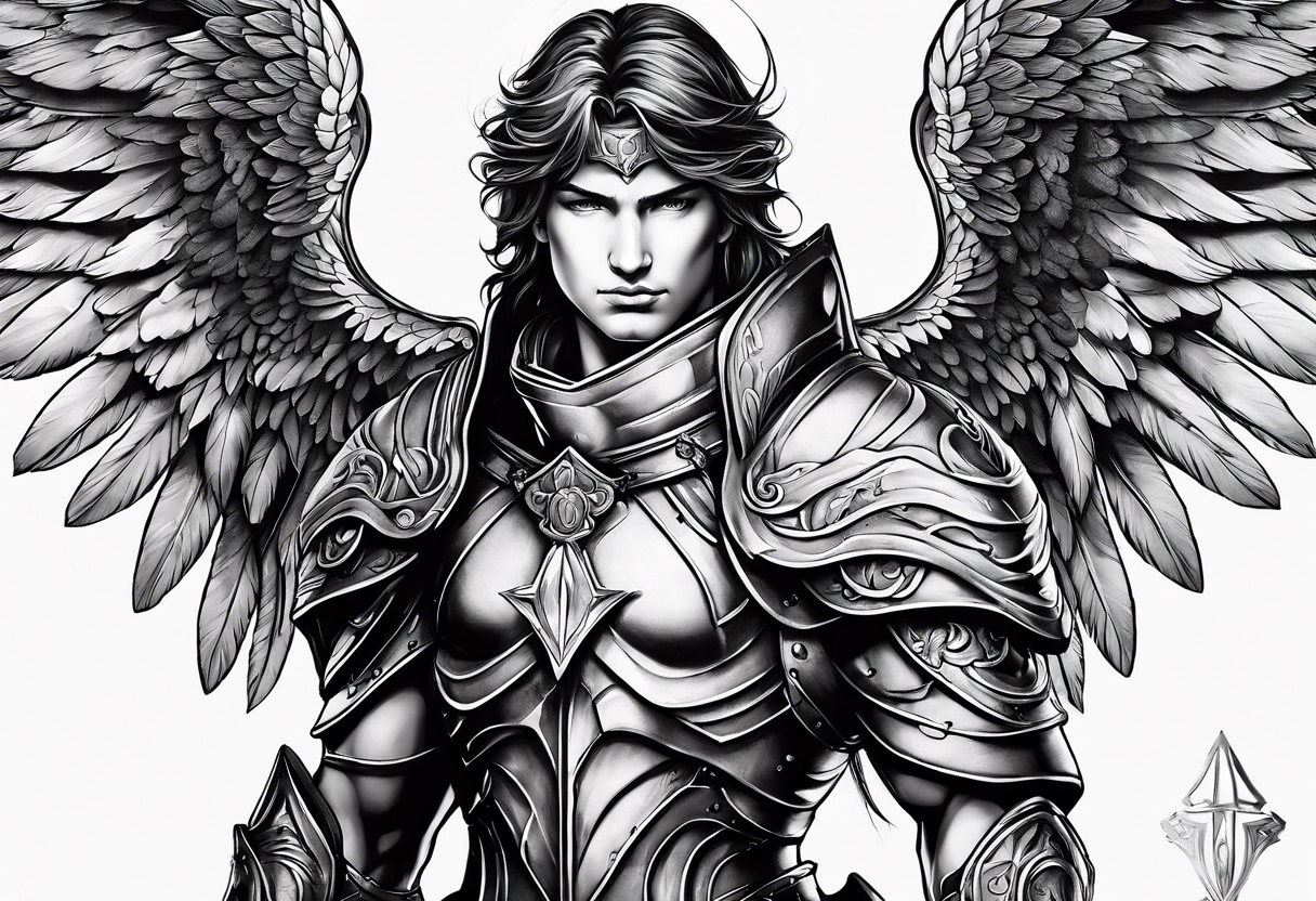 archangel warrior tattoo idea