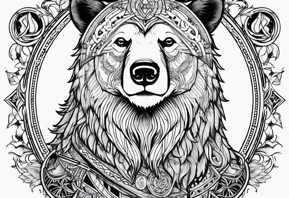 The fool tarot as a bear tattoo idea