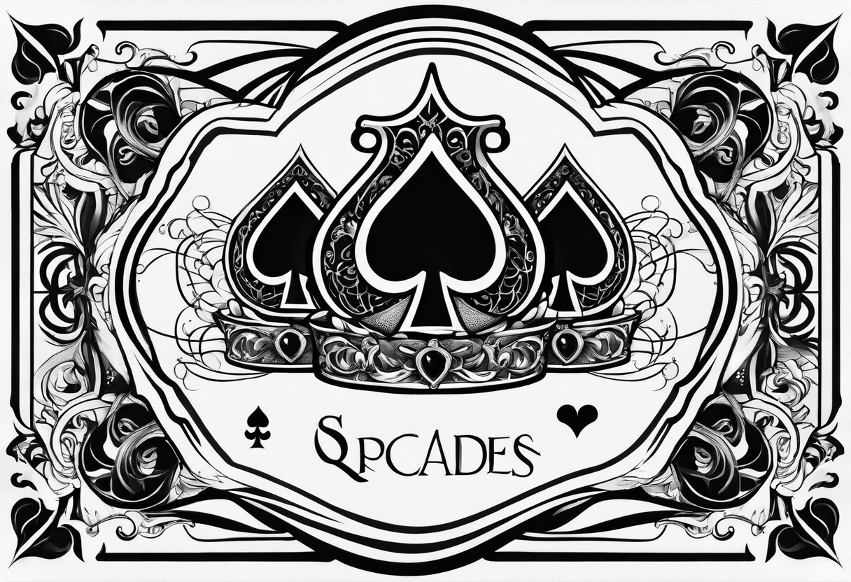 Spades Suit Temporary Tattoo (Set of 3) – Small Tattoos