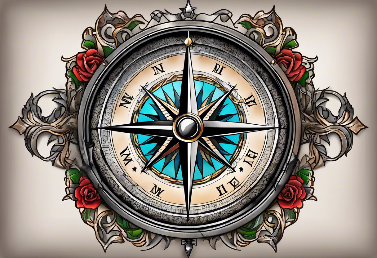 Military compass tattoo idea