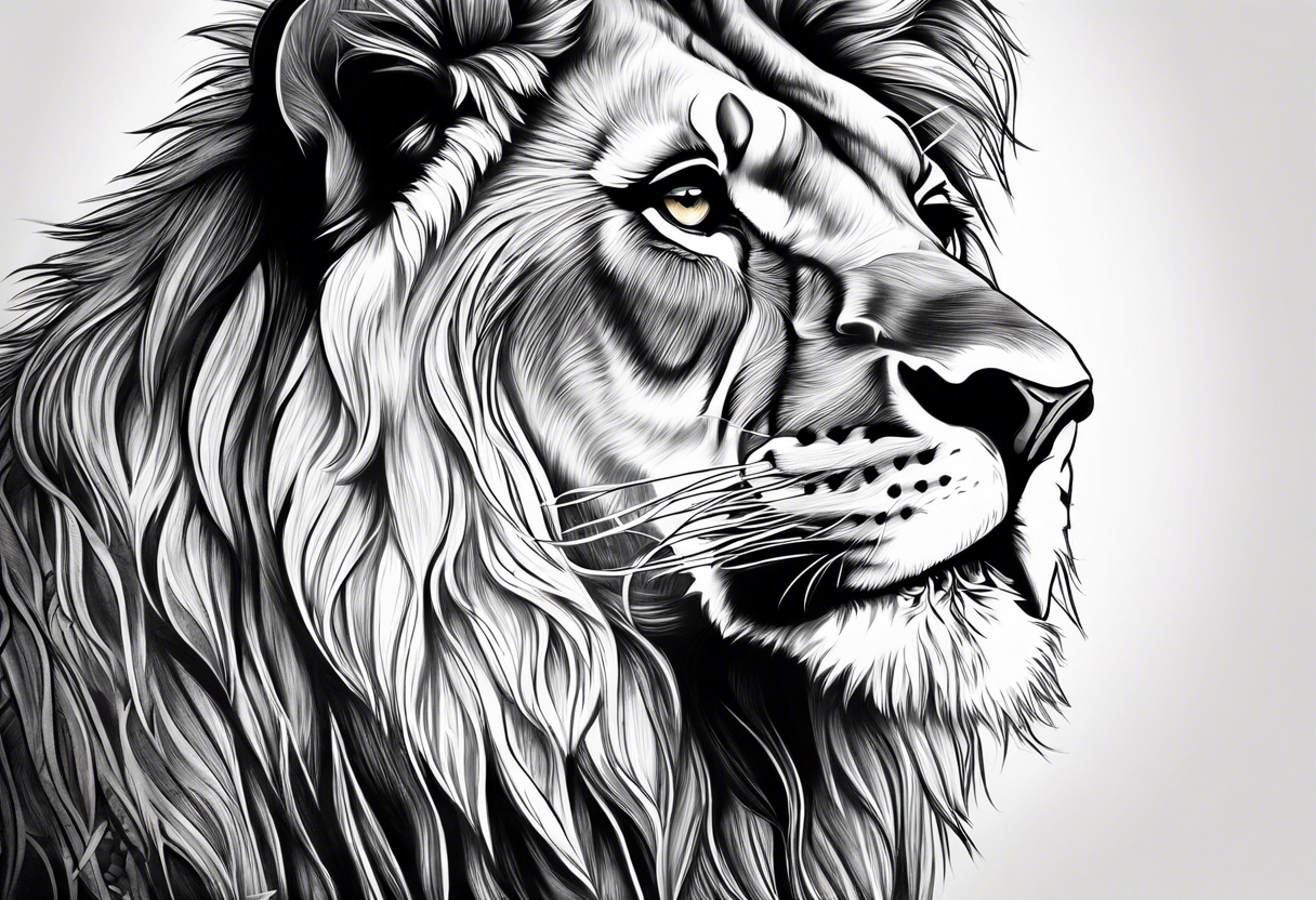 mom of 3 lion pride tattoo idea