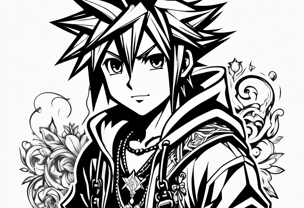 Kingdom Hearts Sora tattoo idea