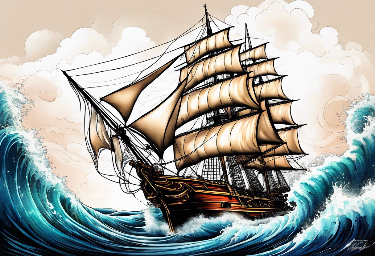 sail the high seas tattoo idea