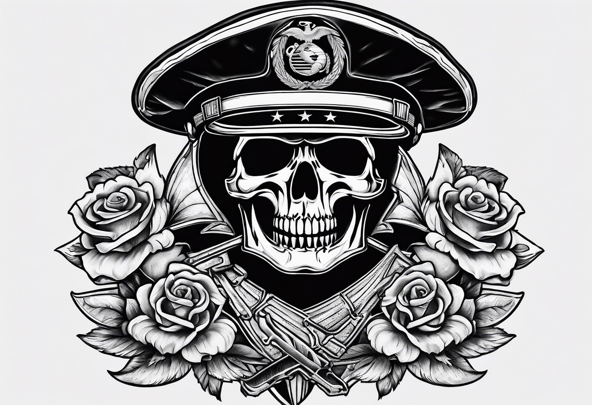us Marine death tattoo idea