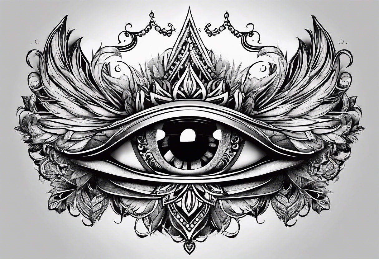 Eye Logo Design Abstract Eye Tattoo Emblem Tribal Style Elements Stock  Vector by ©Ksyshakiss 531061688