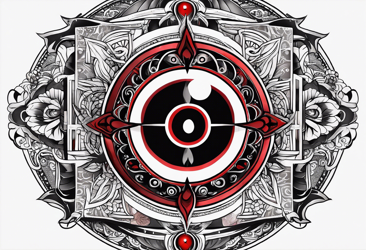 Tatto from Itachi with his mangekyou sharingan tattoo idea