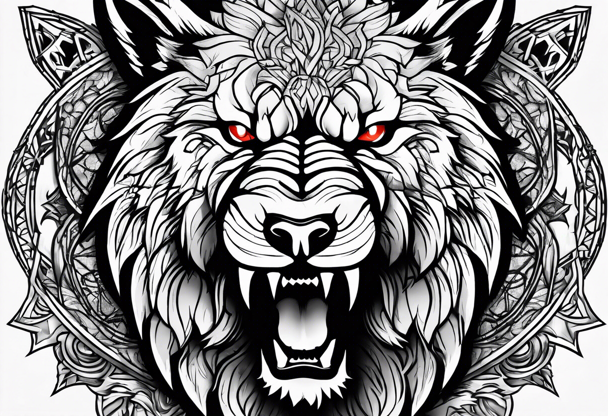 Wolfe angry tattoo idea