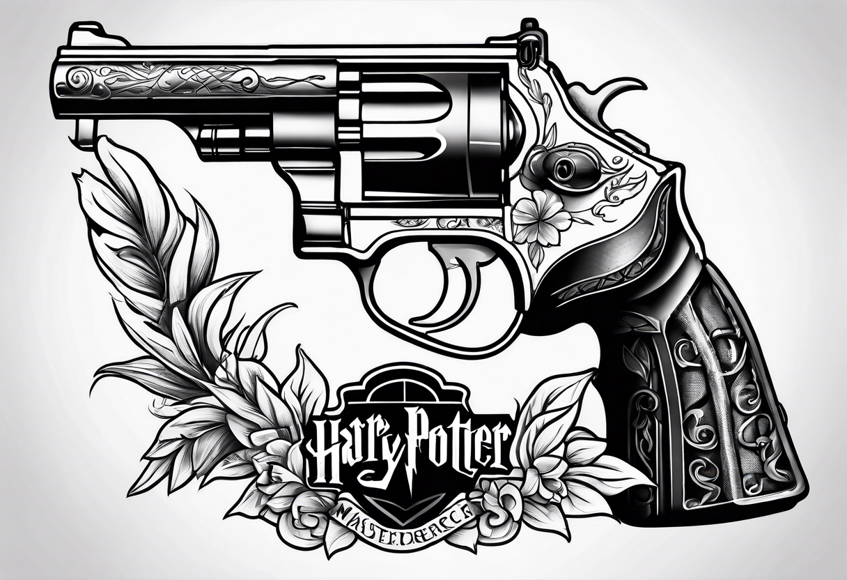 skull with gun tattoo by GrizzlyGreenEyes on DeviantArt