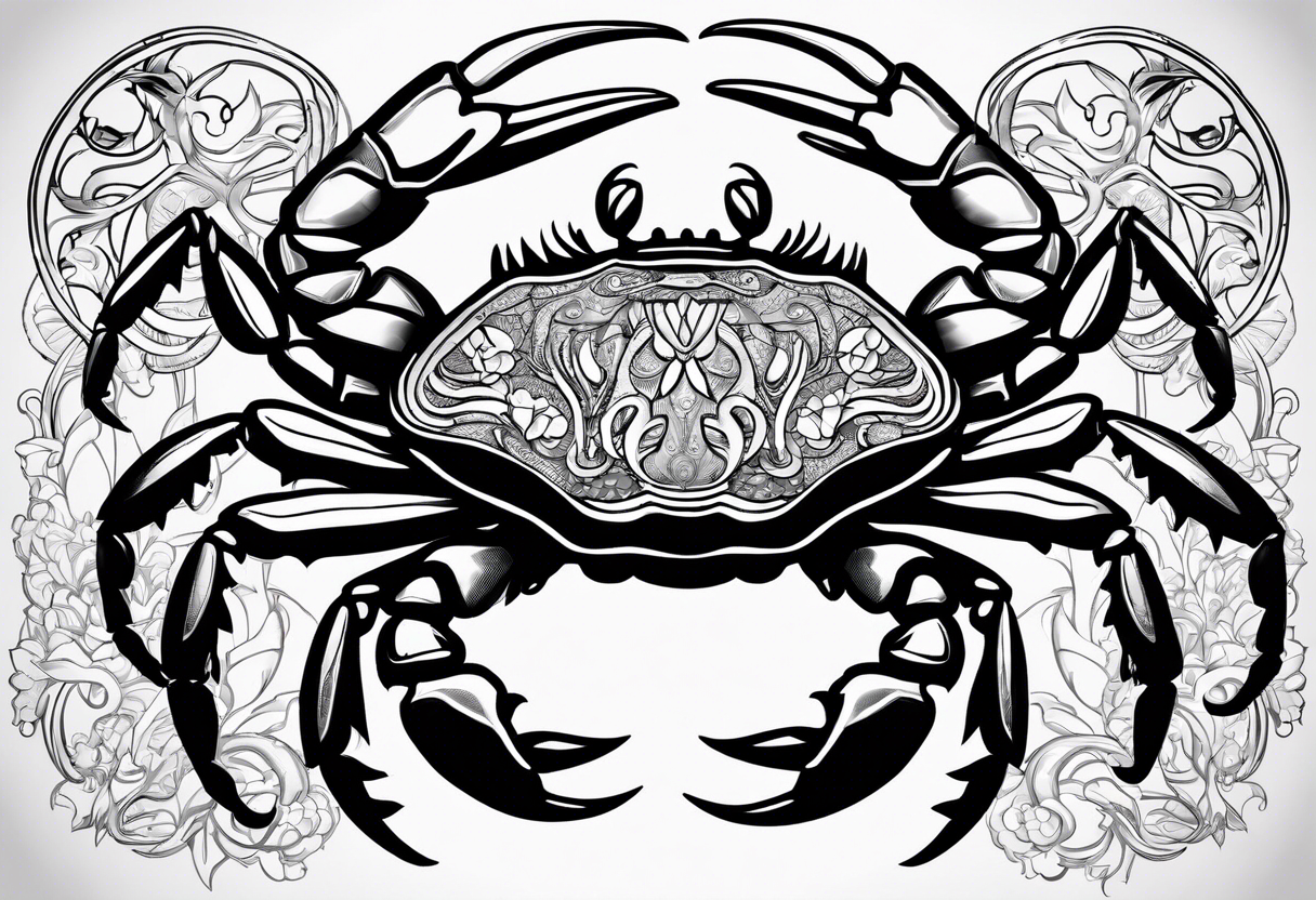 Crabs
en negro con numero 69 tattoo idea