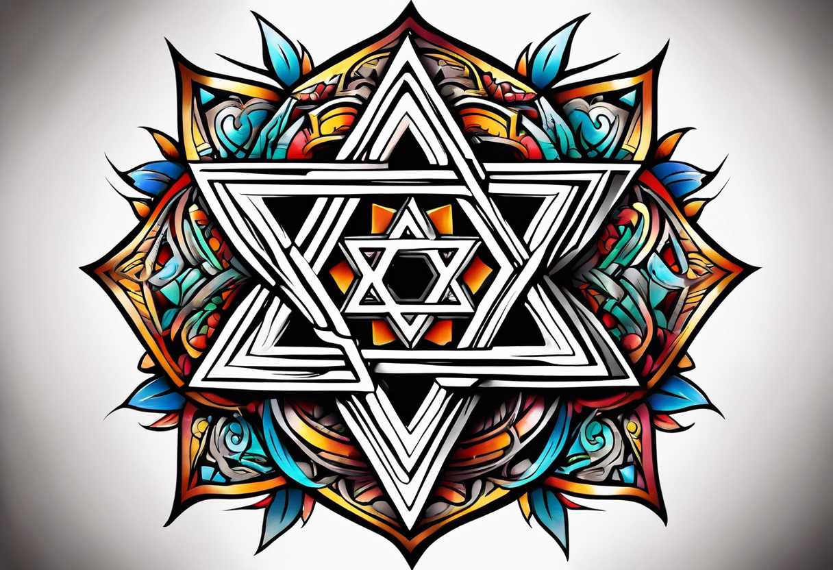 star of david tattoo idea