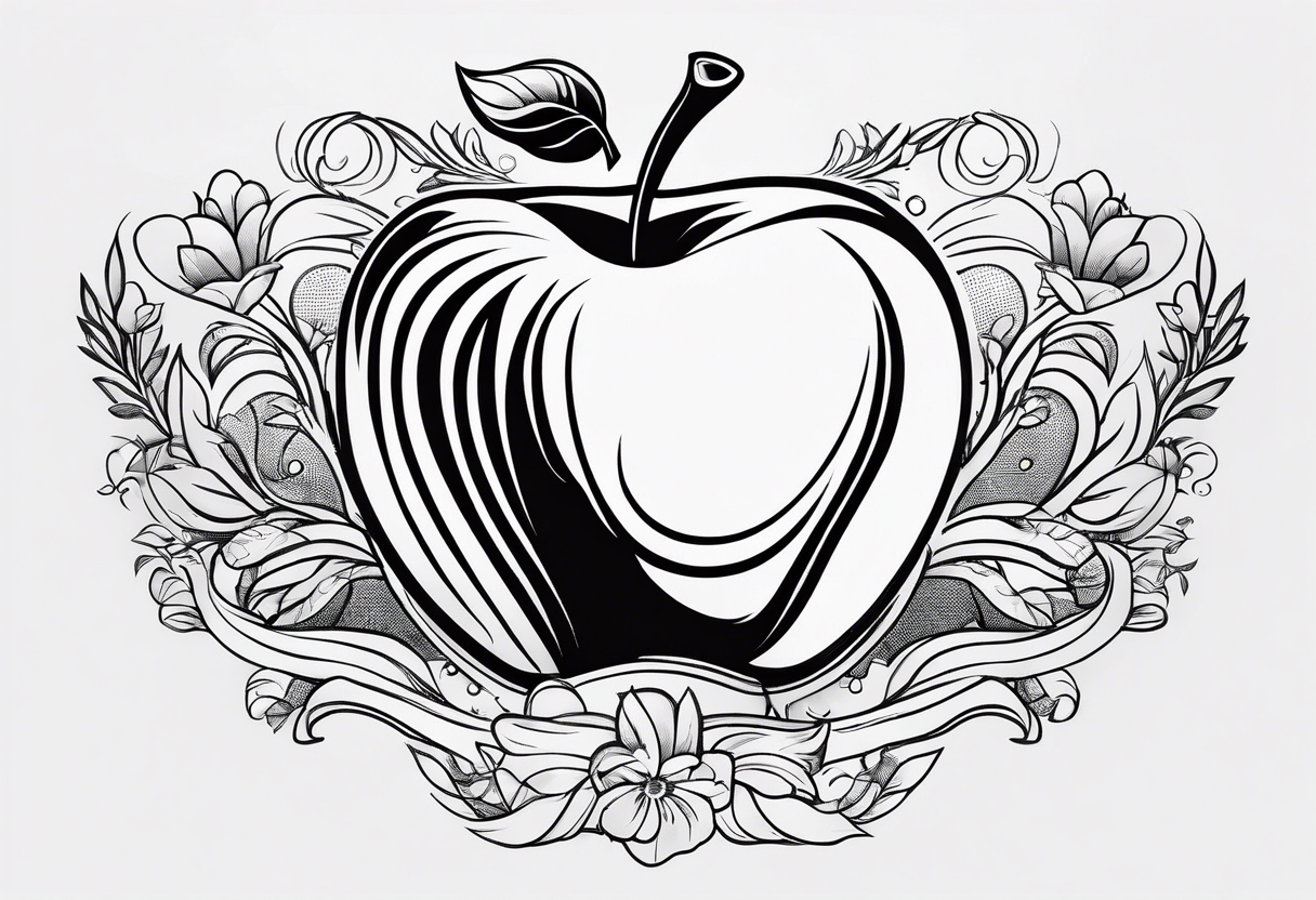 Teacher Apple tattoo idea