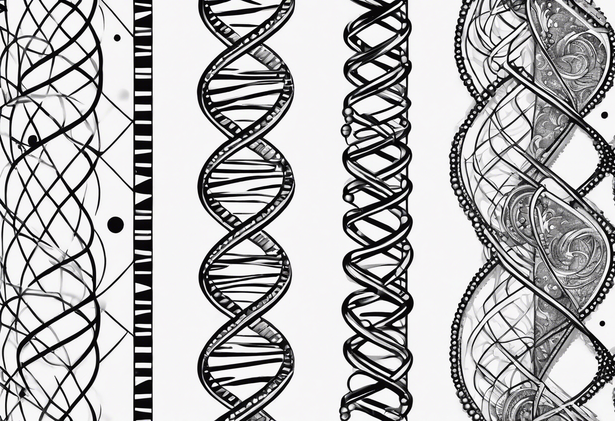 DNA strand tattoo idea