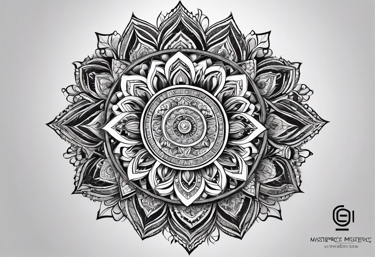 Combine intricate mandala patterns with religious symbols representing your faith at the center. This can create a visually stunning and spiritually meaningful tattoo. tattoo idea