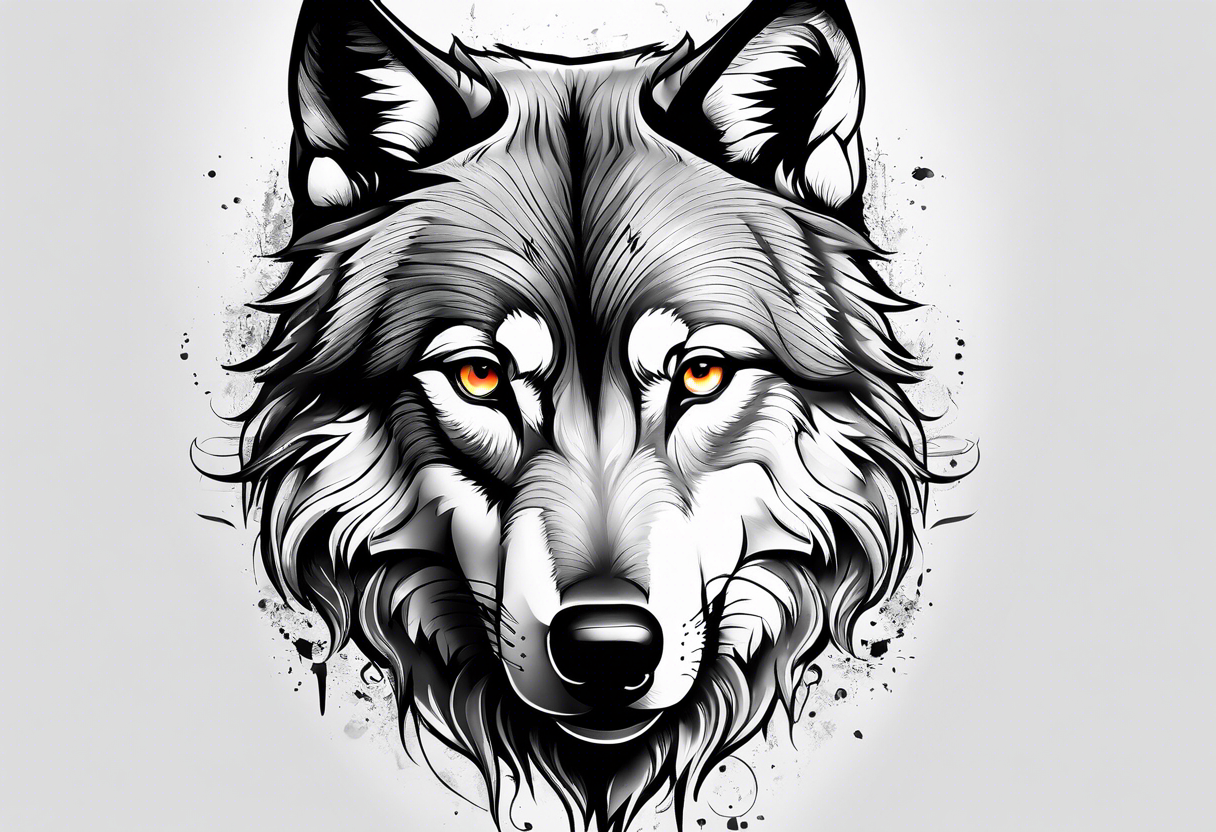 Growth. Wolf. tattoo idea