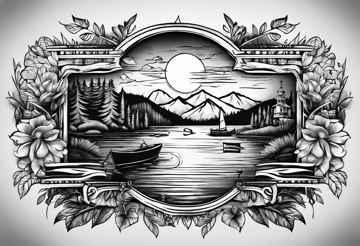 Lake life & forever tattoo idea