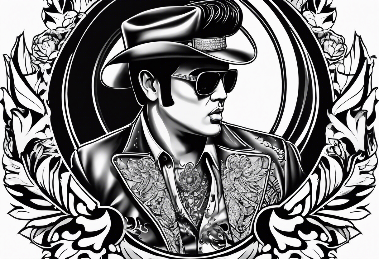 Las Vegas Wedding elvis tattoo idea