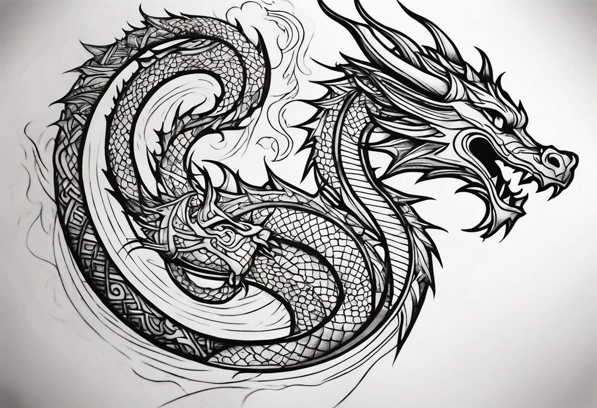 dragon tattoo idea