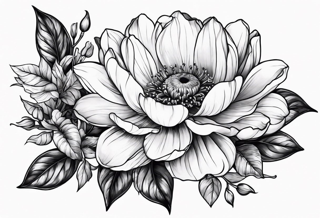 May birth flowers tattoo idea