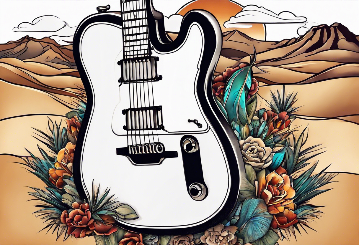 Visual arts Tattoo Guitar Flower, Hisbiscus transparent background PNG  clipart | HiClipart