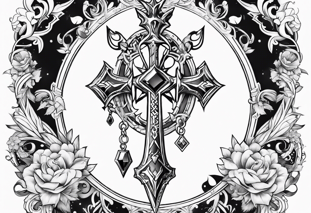 Kingdom Hearts Keyblade tattoo idea