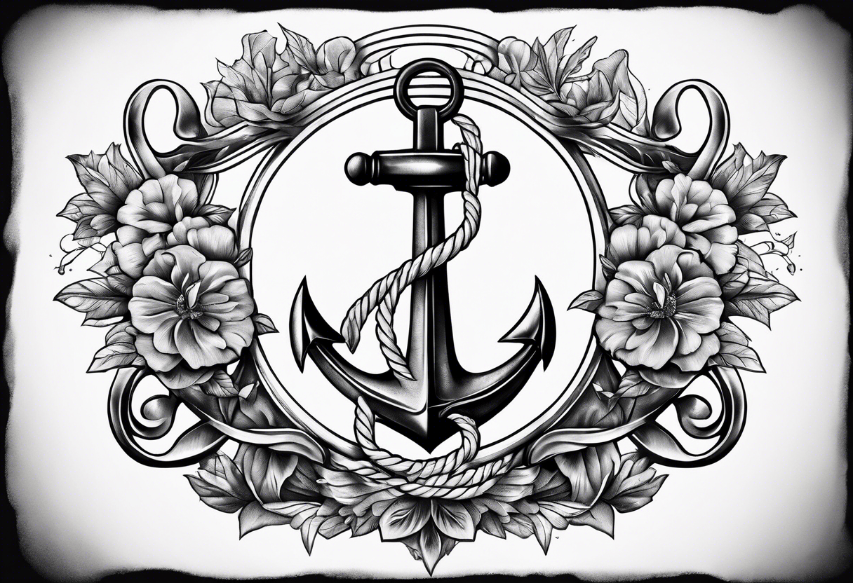 Sailor tattoo of two crossed anchors tattoo idea