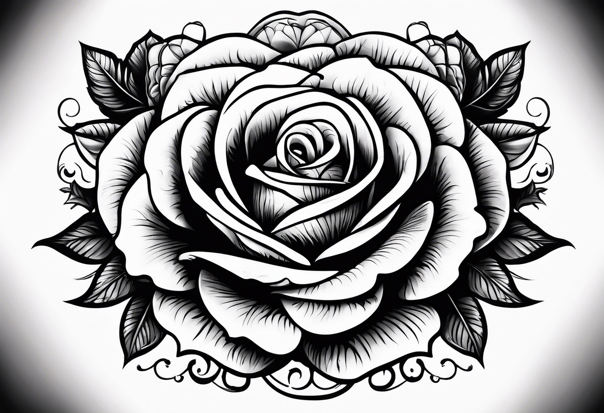 Leah written Withi rose tattoo idea