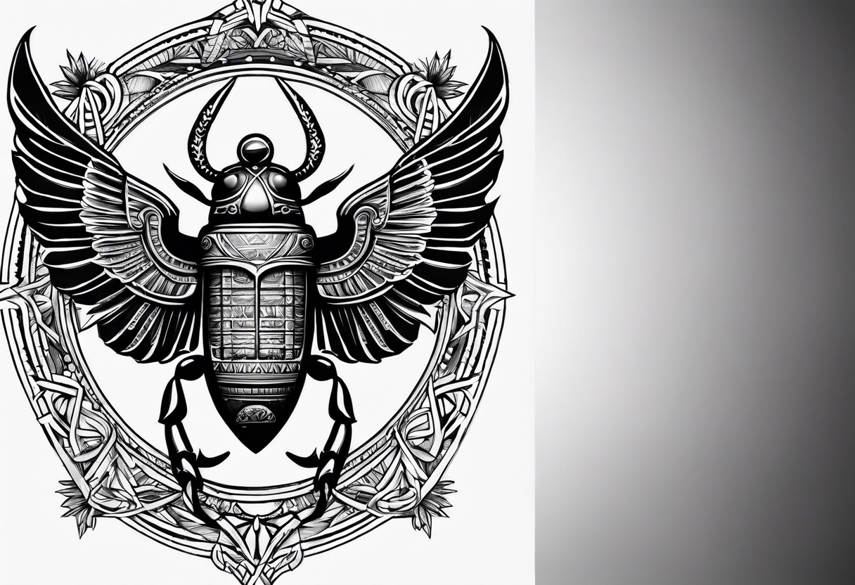 Buy Winged Scarab Tattoo Scarab With Wings Temporary Tattoo / Egypt Tattoo  / Beetle Tattoo / Rebirth Tattoo / Ancient Egypt Scarab / Cosplay Online in  India - Etsy