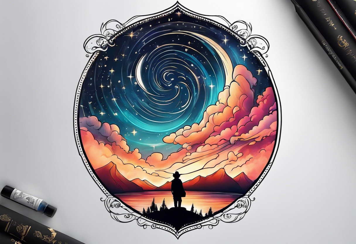 night sky tattoo idea