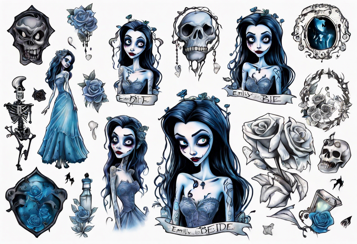 emily from corpse bride tattoo idea