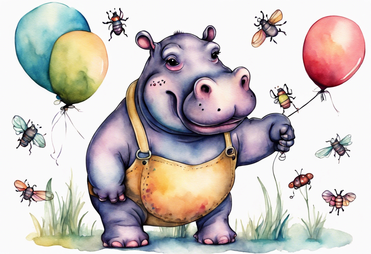 Hippopotamus Hippo Tattoo Vector Images (over 120)